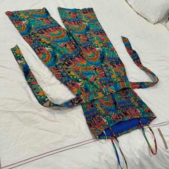 CLEOBELLA Sefina Jumpsuit 100% Cotton Multicolor print - Picture 3 of 8